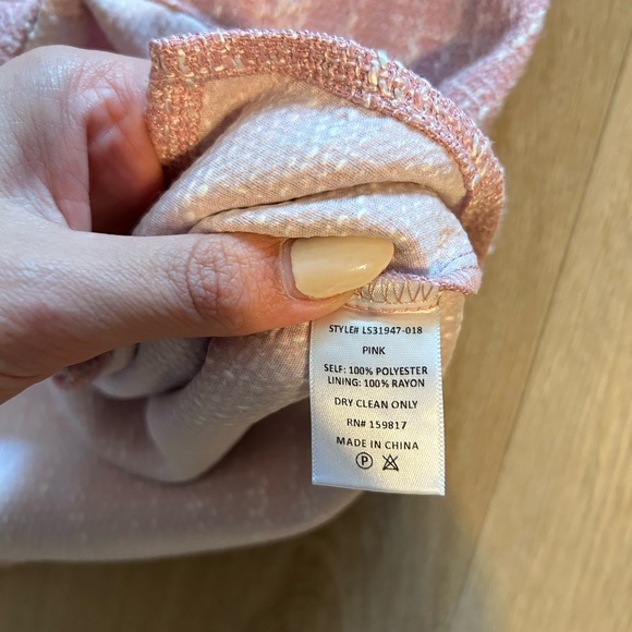 NWT Altar’d State Women’s Khloe Tweed Pink Mini Skirt medium - Picture 6 of 7